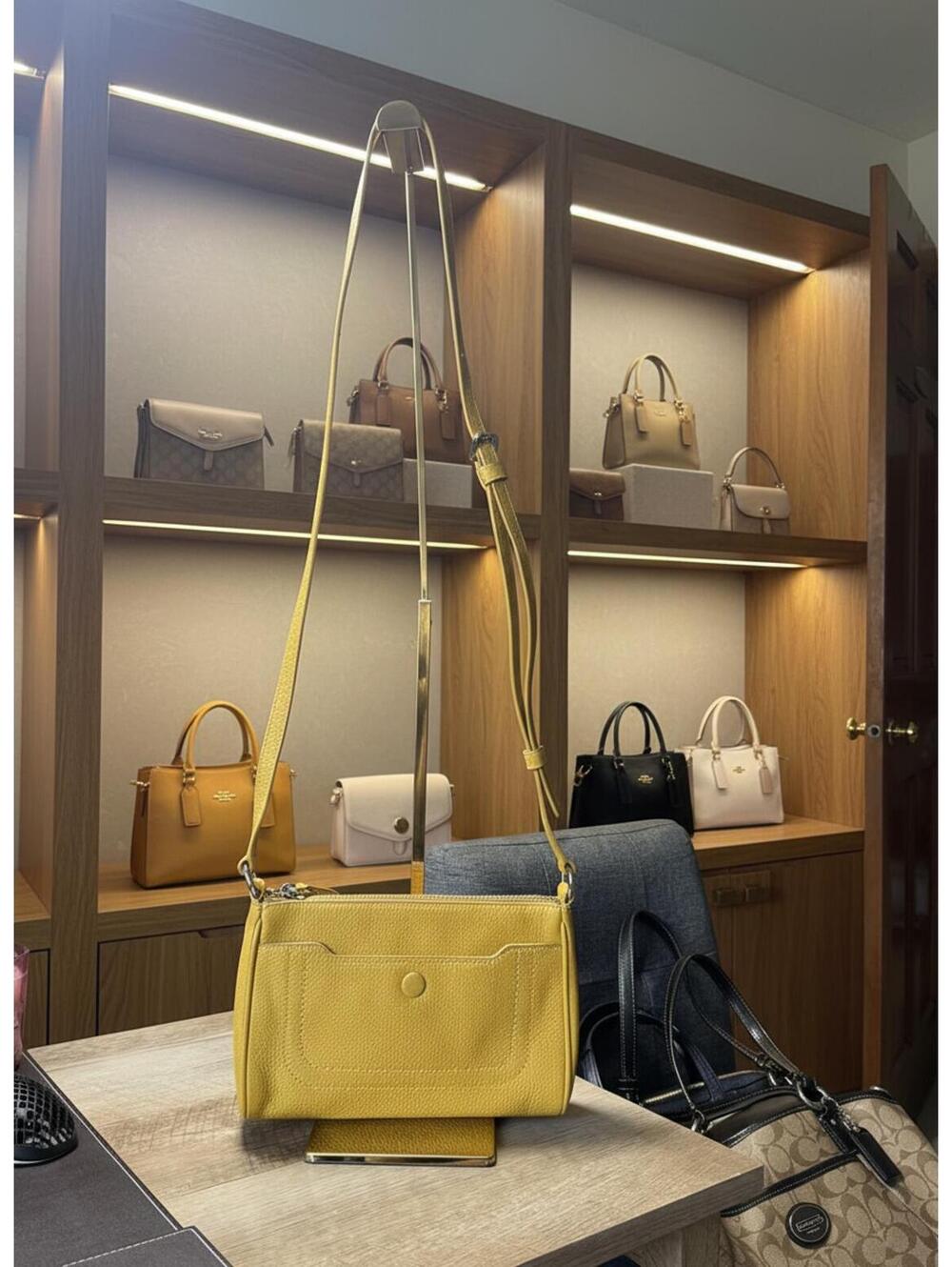 Marc Jacobs Yellow Leather Crossbody Bag